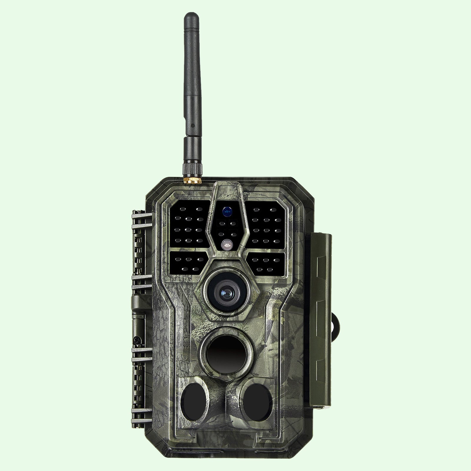Wildkamera Wlan Fotofalle Jagdkamera Wildtierkamera 64MP 1296P 0,1s Schnelle Trigger Geschwindigkeit Nachtsicht Bewegungsmelder 120°PIR IP66 Wasserdichter | A280W Mattes Militärgrün