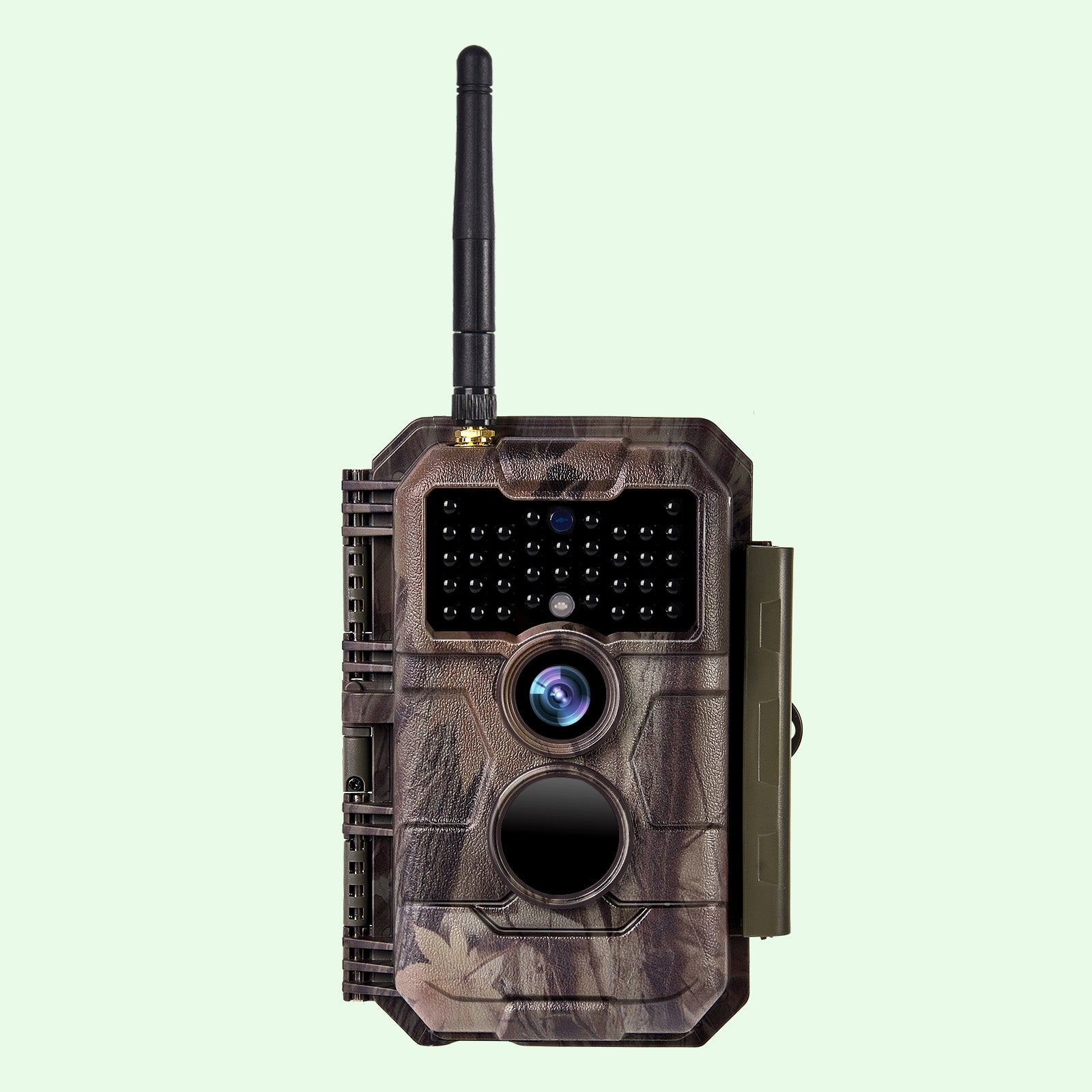 Wildkamera Wlan Fotofalle Jagdkamera Wildtierkamera 64MP 1296P 0,1s Schnelle Trigger Geschwindigkeit Nachtsicht Bewegungsmelder 110°PIR IP66 Wasserdichter | W600 Rot