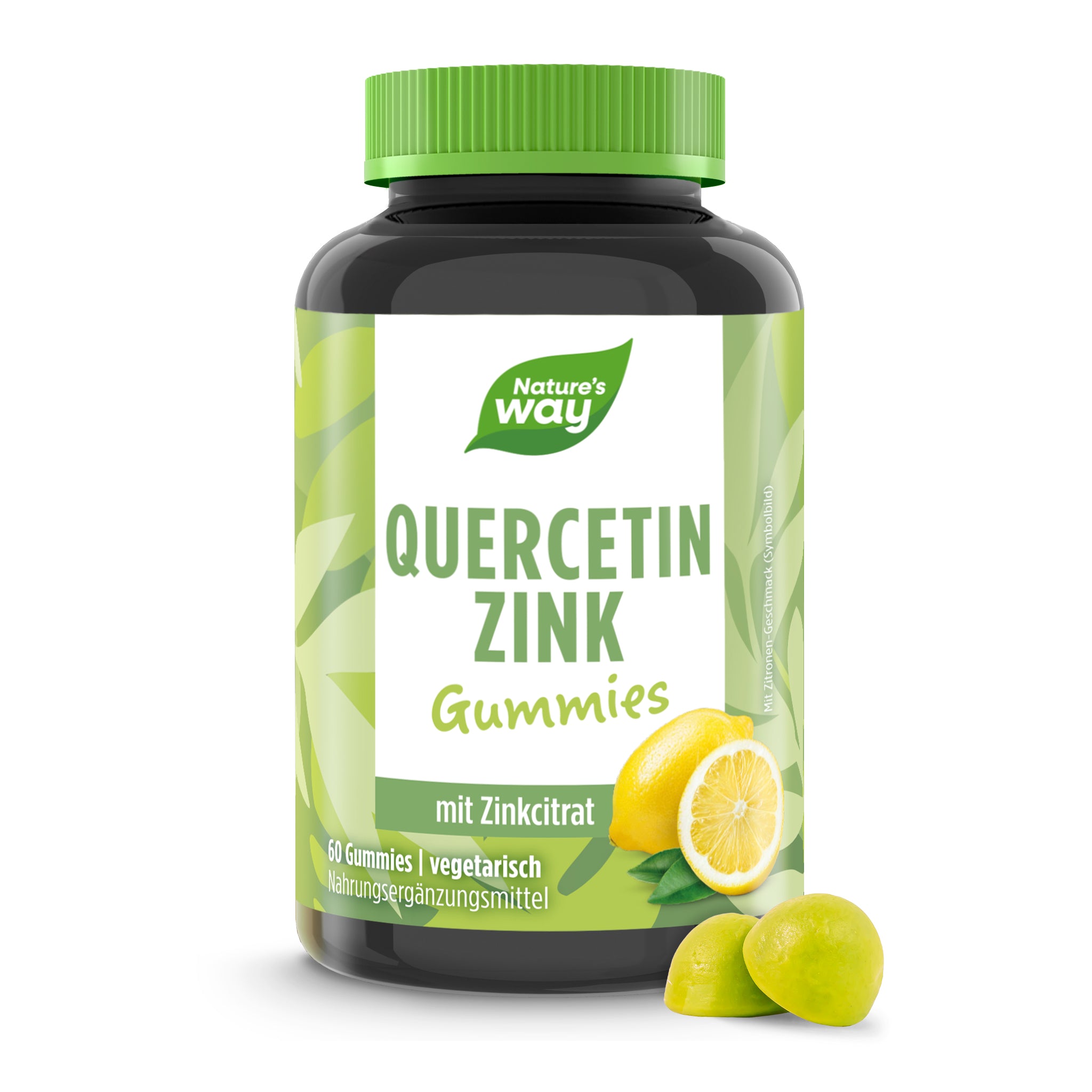 Quercetin Zink Gummies – 125 mg Quercetin, Zitronen-Geschmack