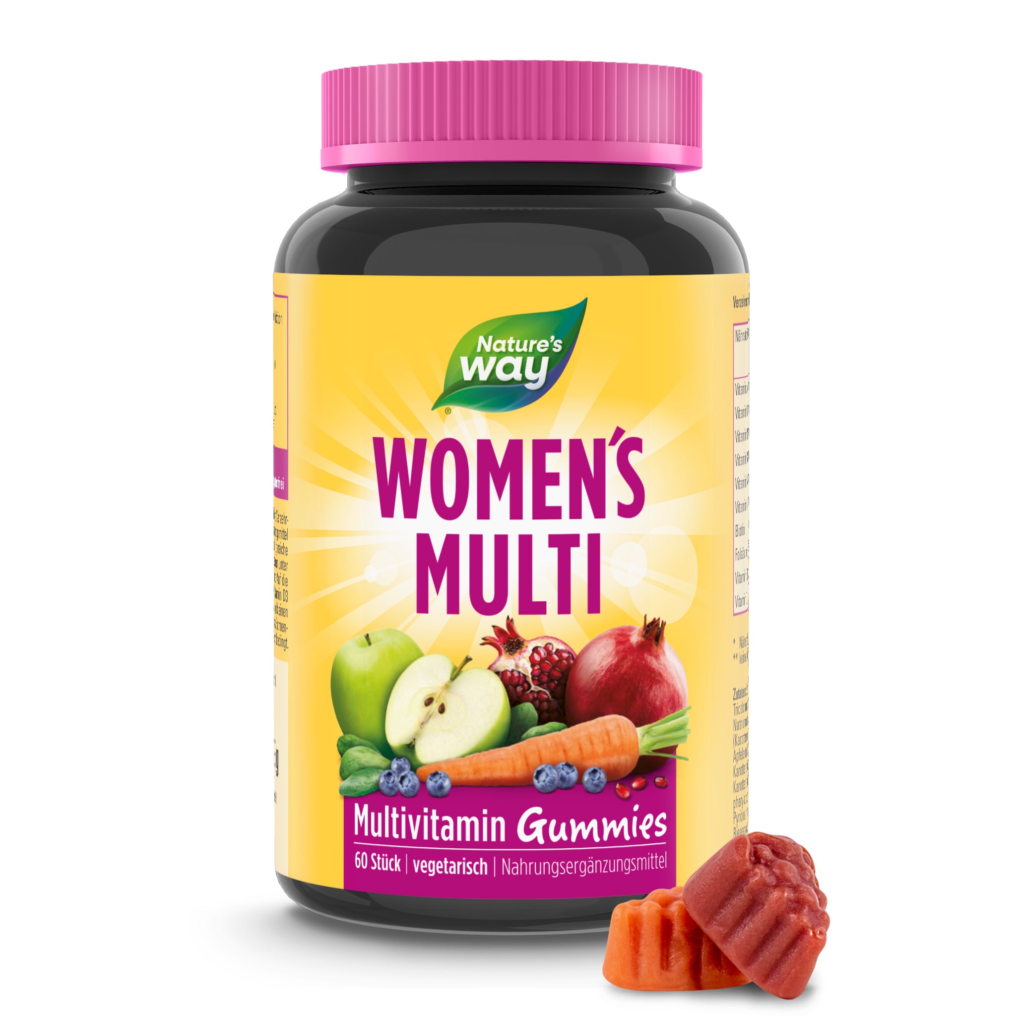 Women’s Multivitamin Gummies – A-Z-Vitamine für Frauen, Beeren-Geschmack