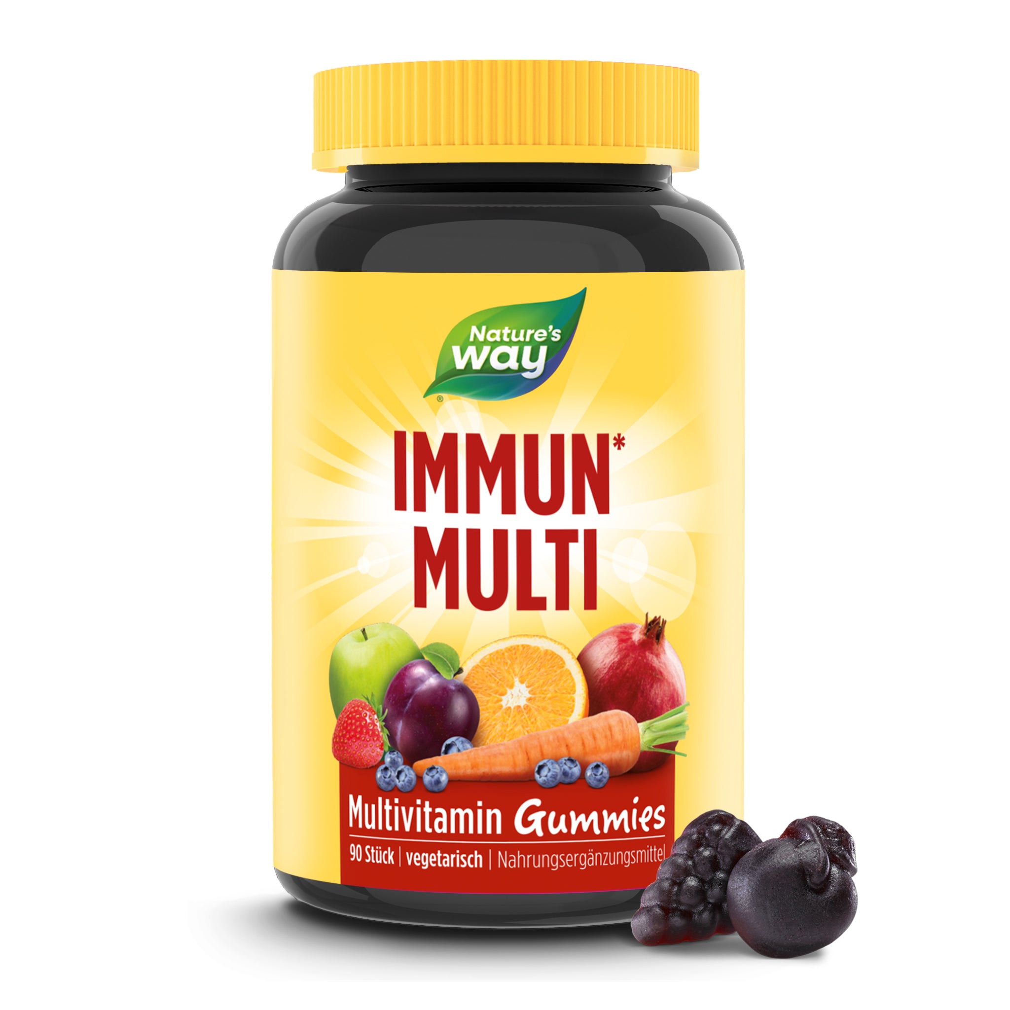 Immun Multivitamin Gummies – Vitamin A, C, D3 & Zink, Frucht-Geschmack