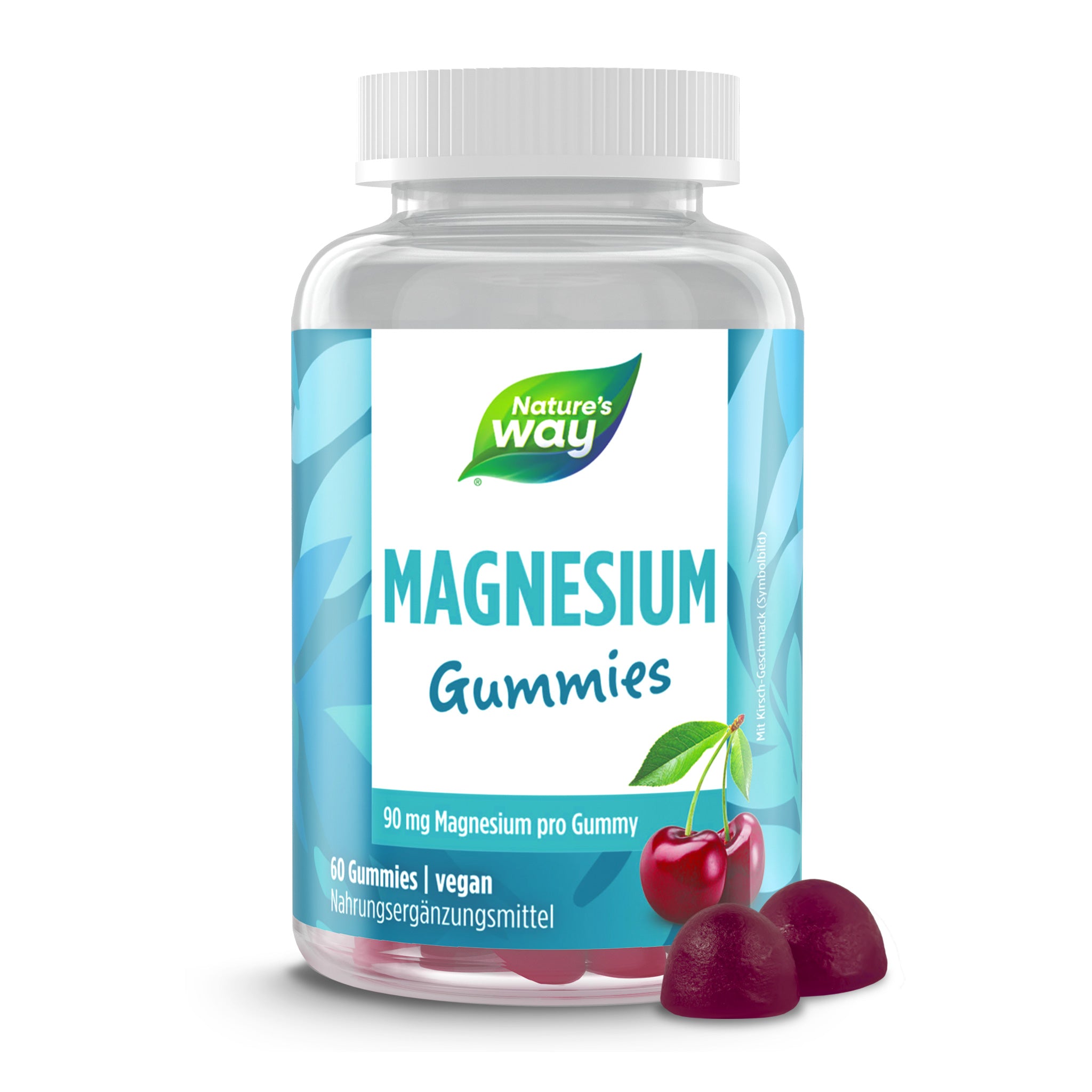 Magnesium Gummies – 180 mg Magnesiumcitrat, Kirsch­-Geschmack