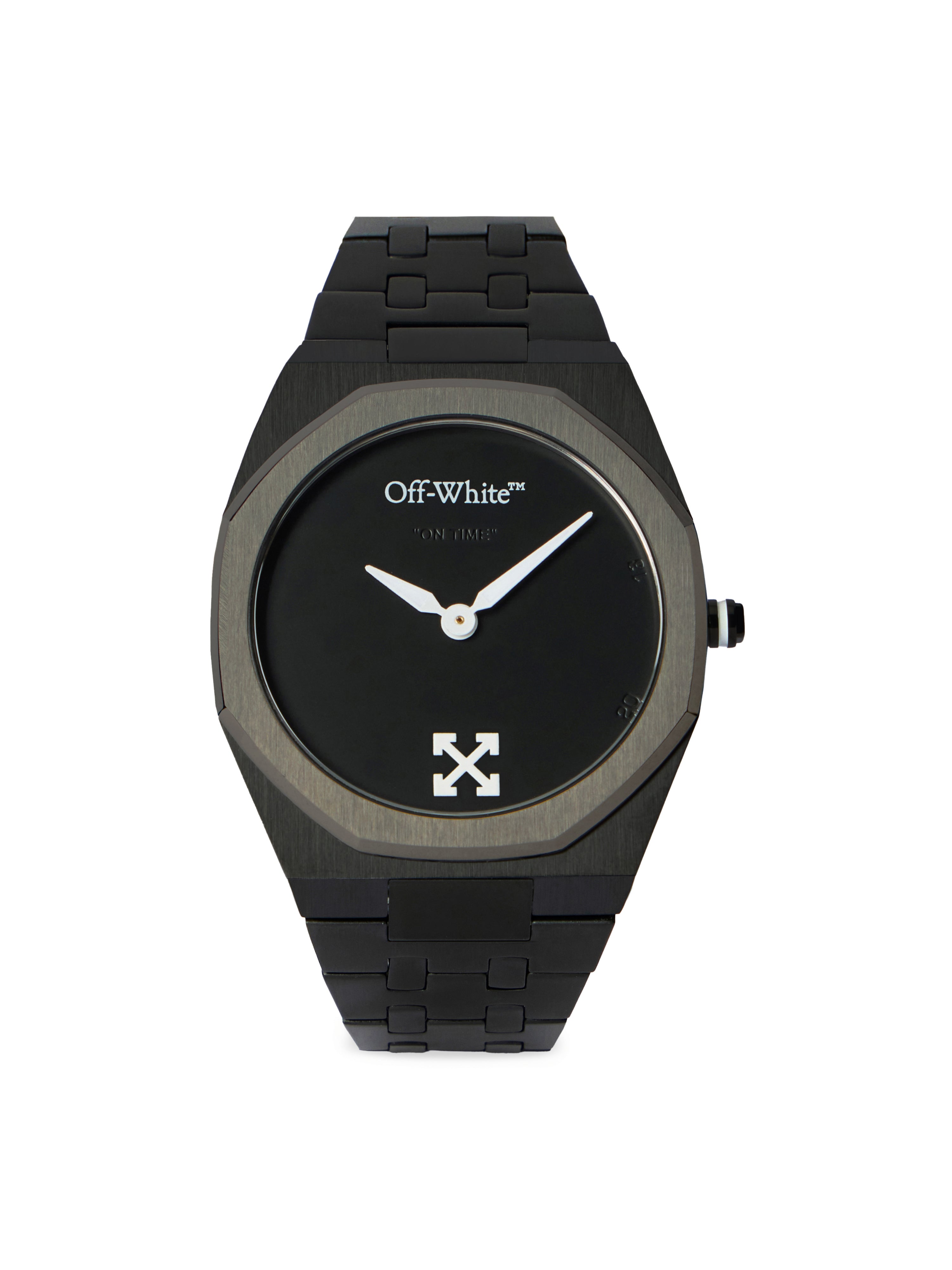 ON TIME Black Steel Herrenuhr