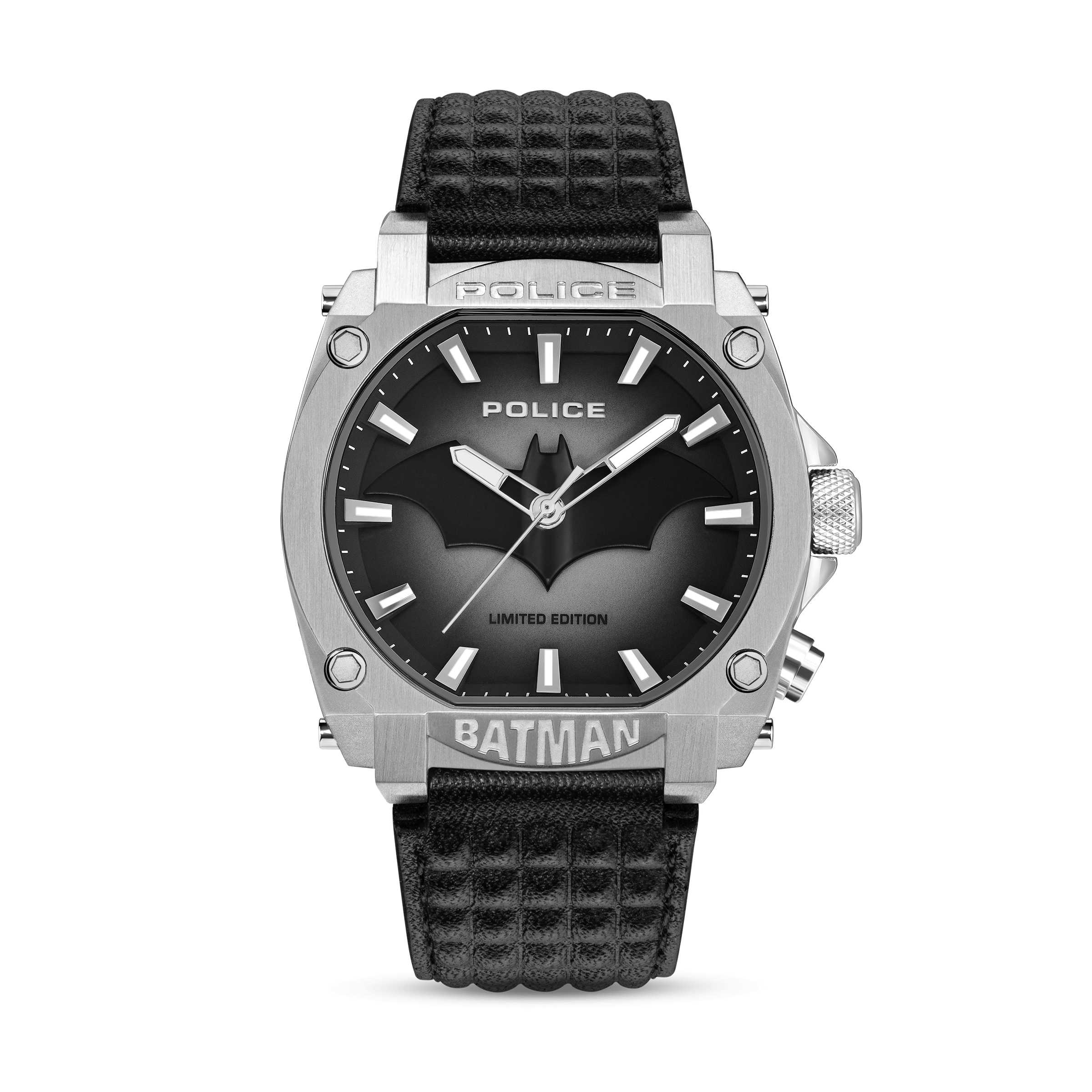 Police Herren Armbanduhr Analog Quarz Edelstahl Schwarz 46 mm Police Uhr Herrenuhr Armbanduhr Chronograph