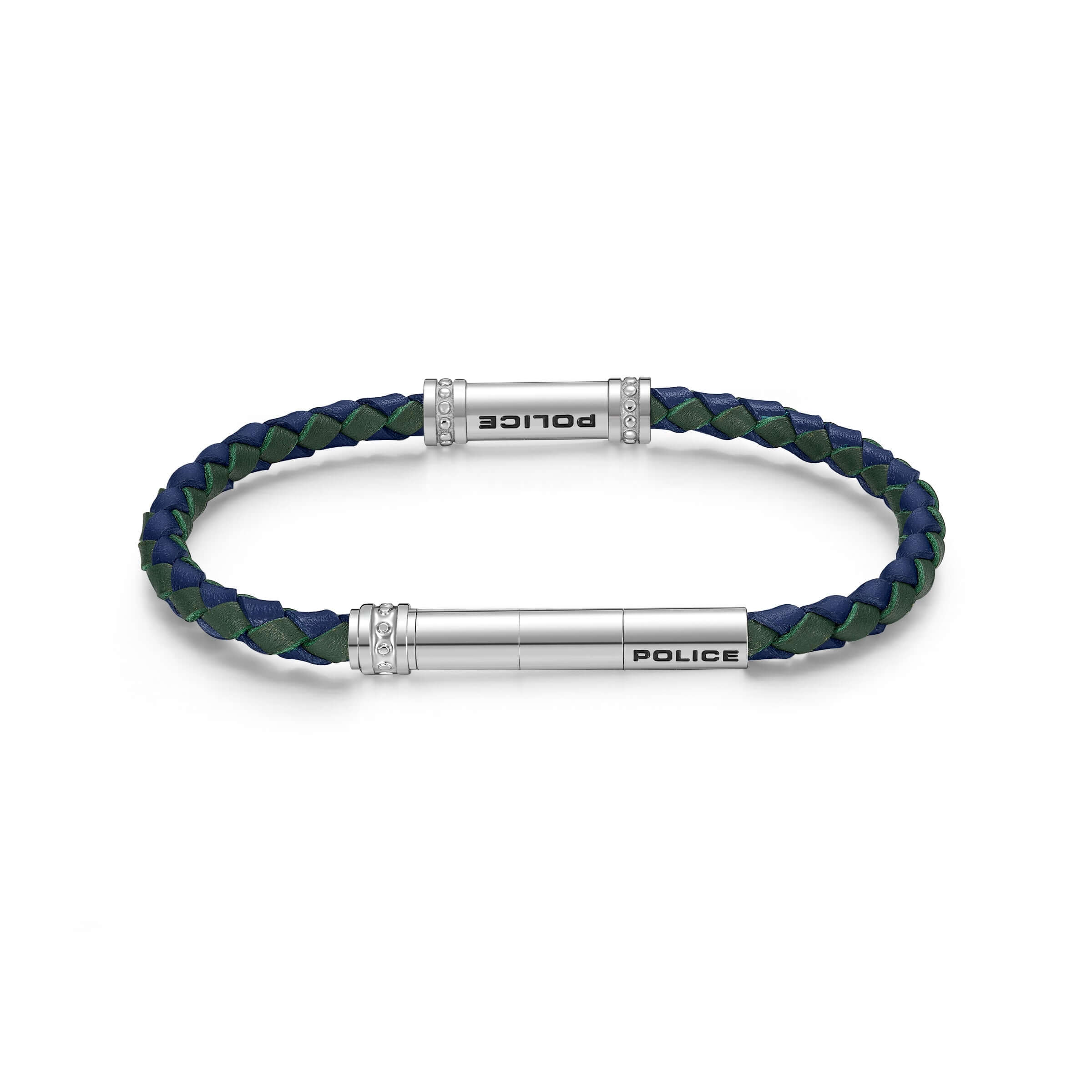 Police Herren Armband Leder Blau/Grün Herrenarmband Lederband Armband Leder Herren Armband Leder Männer Armband Lederband