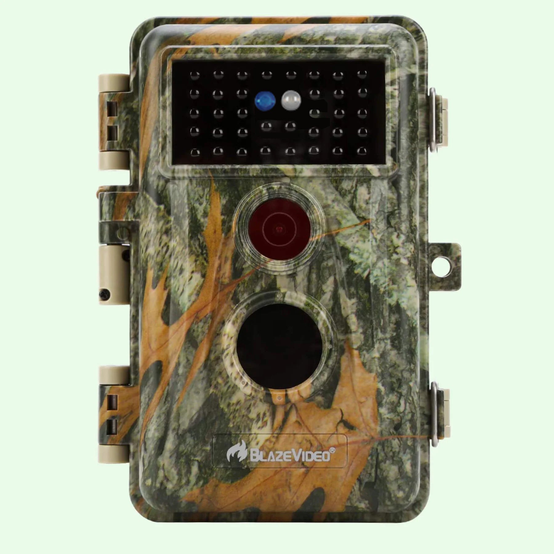 Wildkamera 64MP 2304*1296p mit Bewegungsmelder Nachtsicht Maximale Entfernung bis 75 Füße, 0,3s Trigger Geschwindigkeit , IP66 Wasserdichter| A252 Mattes Militärgrün