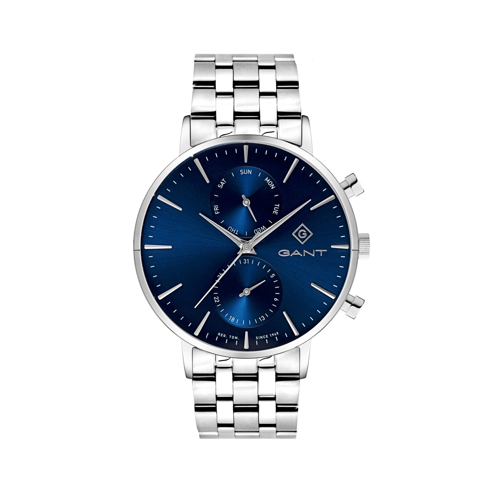 Park Hill Day-Date II, 43,5mm, silber/blau