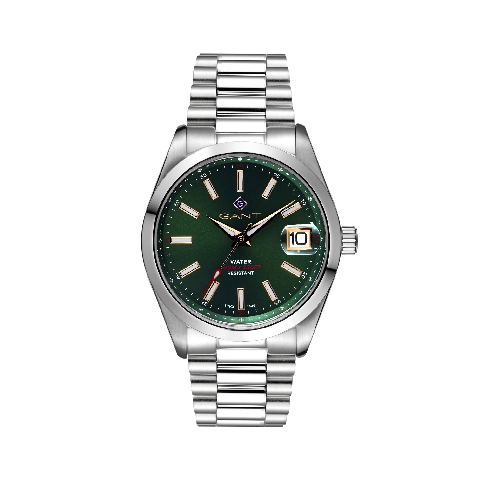 Eastham, 42mm, silber/grün