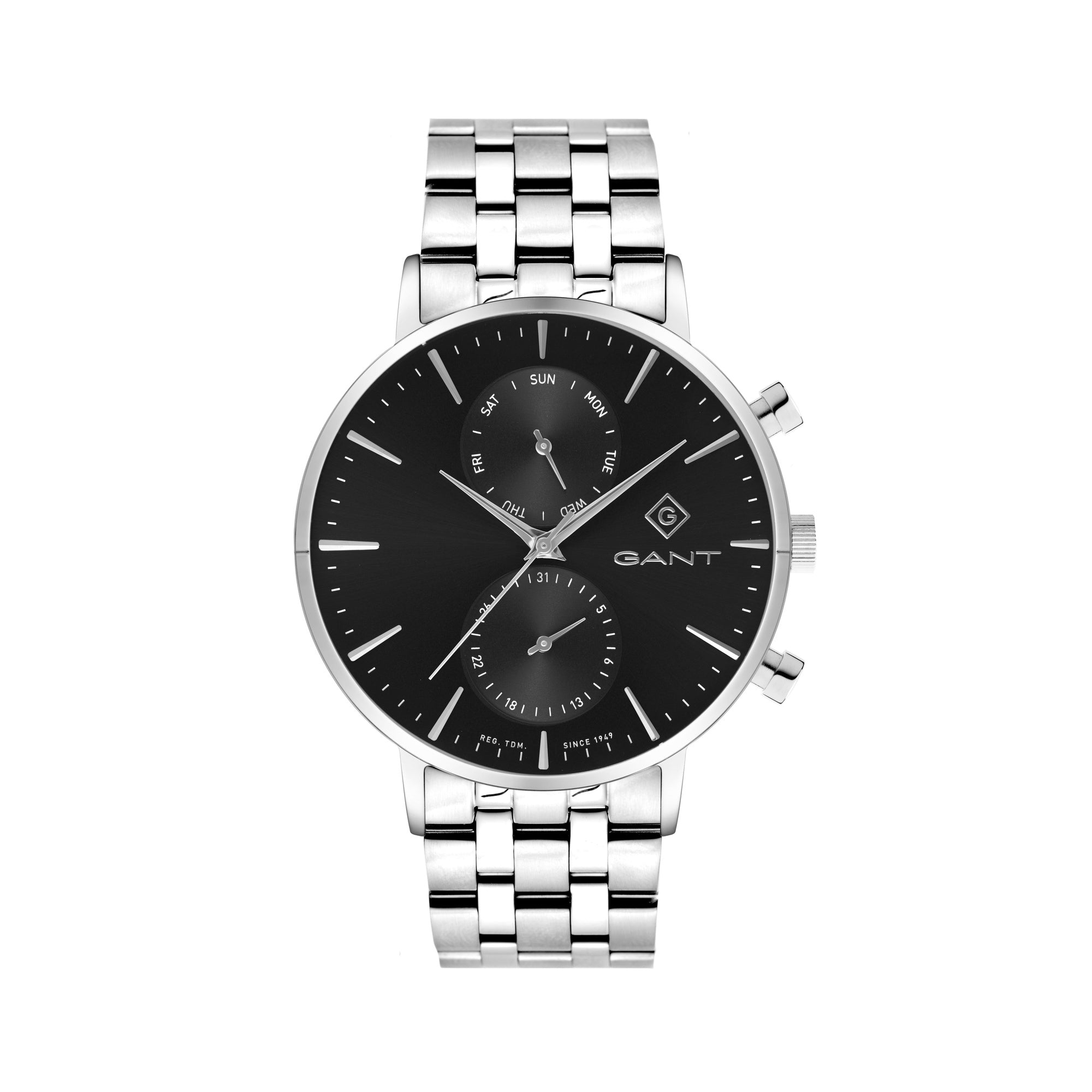 Park Hill Day-Date II, 43,5mm, silber/schwarz
