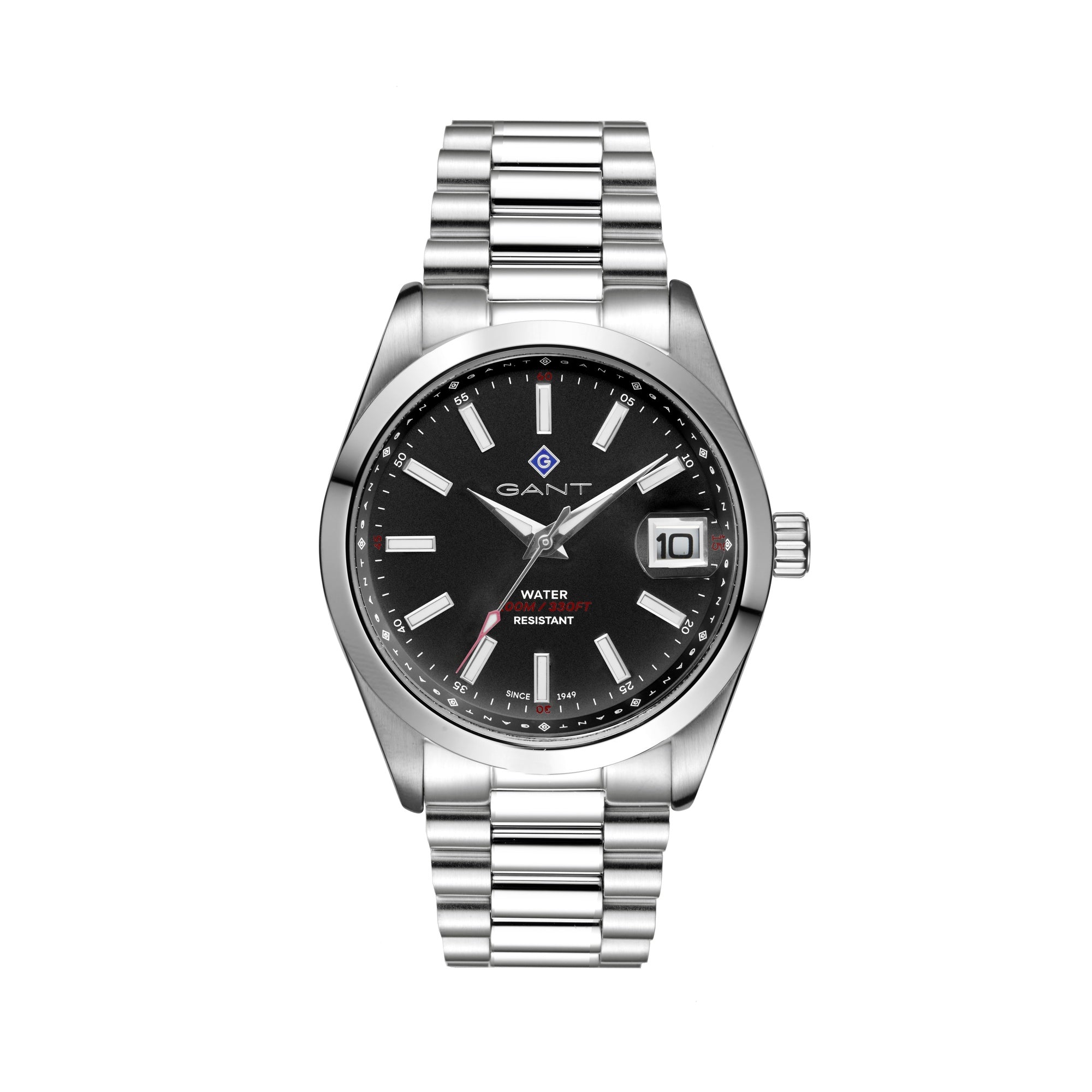 Eastham, 42mm, silber/schwarz