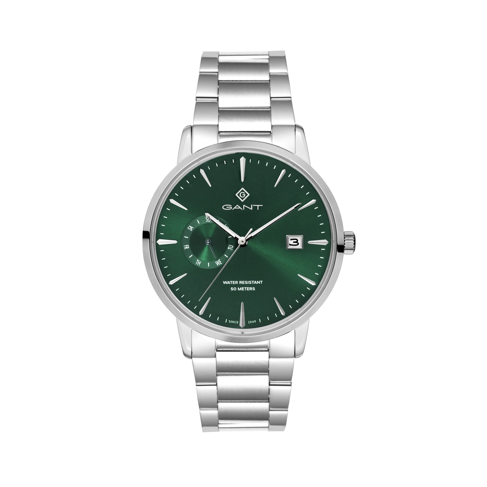 East Hill, 43mm, silber/grün