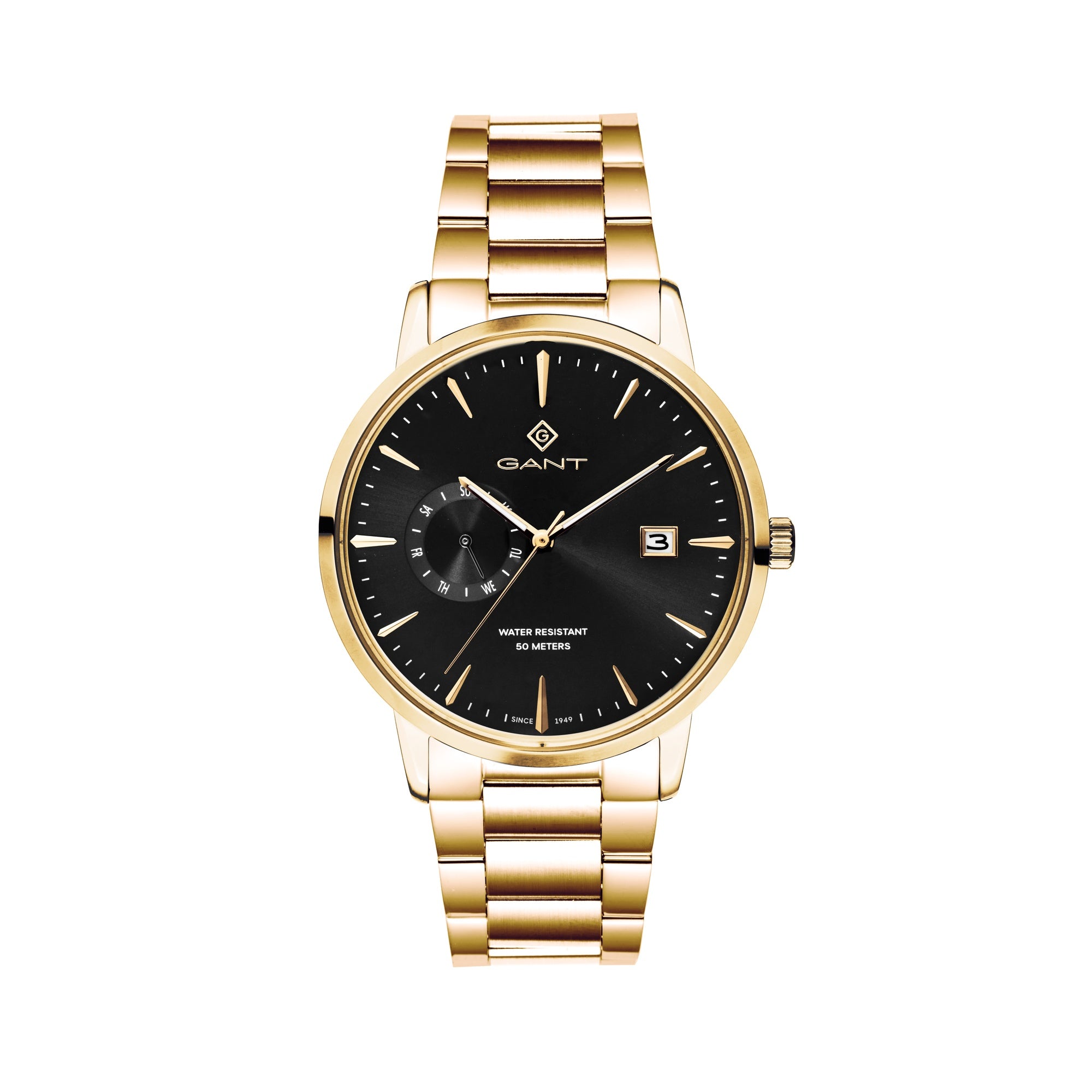 East Hill-IPG, 43mm, gold/schwarz