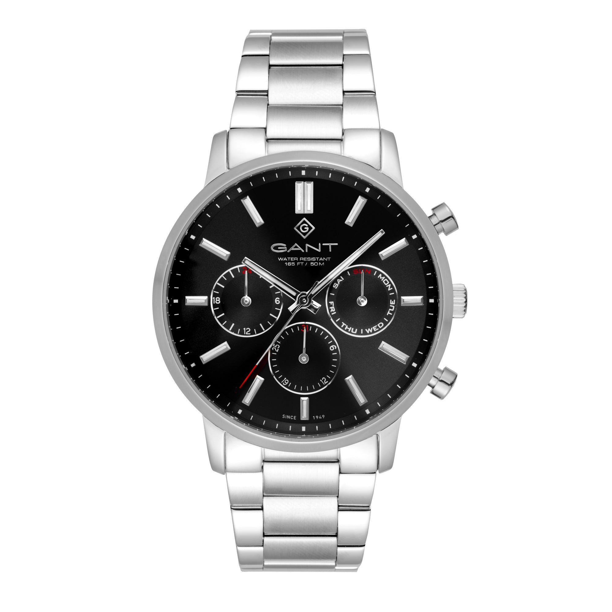 Easthill Day-Date, 42,5mm, silber/schwarz