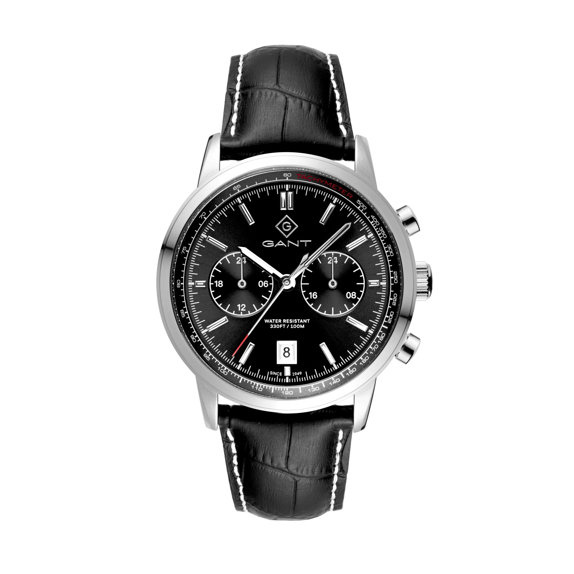 Bergamo, 42mm, schwarz/grau