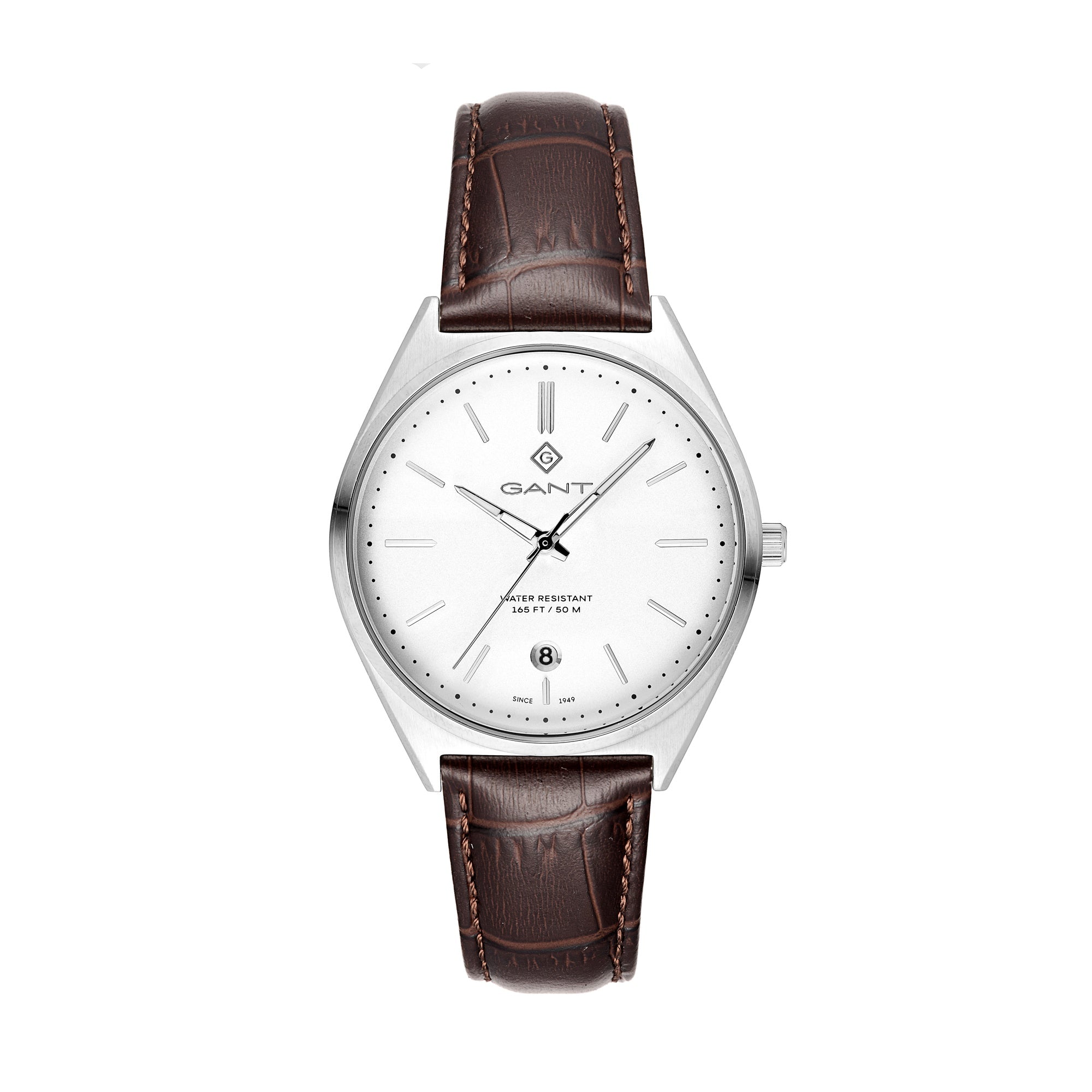 Abington, 41mm, braun/weiß