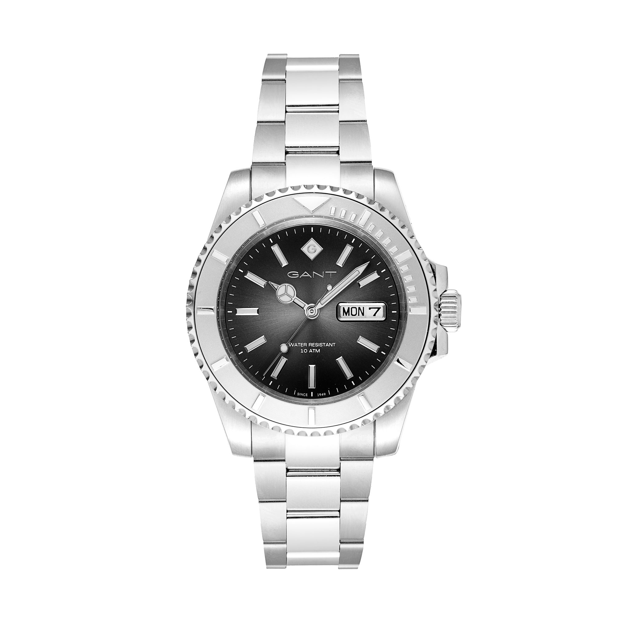 Watertown, 41mm, silber/schwarz